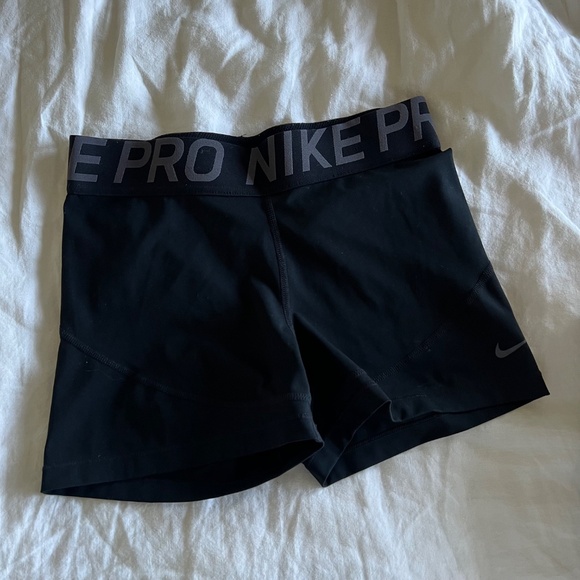NIKE Pro Women's Shorts 3", SET OF 2, Black and Grey, Size L - Picture 5 of 10